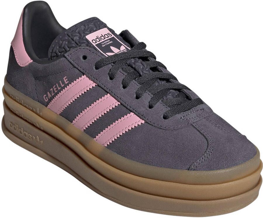 Adidas Originals Gazelle Bold sneakers donkerbruin roze - Foto 2