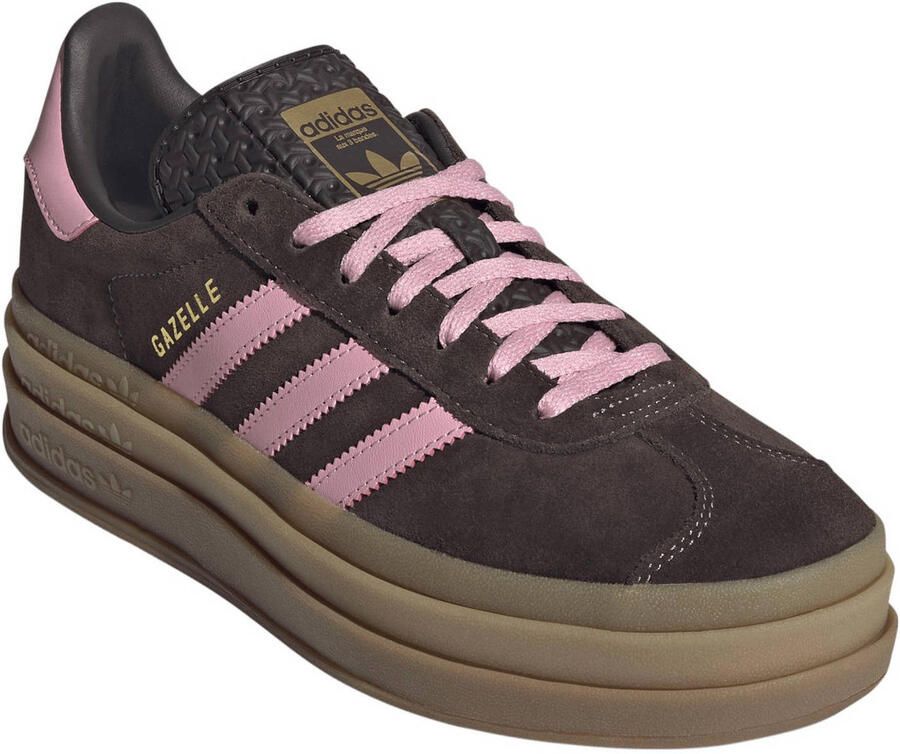 ADIDAS ORIGINALS Sneakers laag 'GAZELLE BOLD' chocoladebruin goud rosa - Foto 3