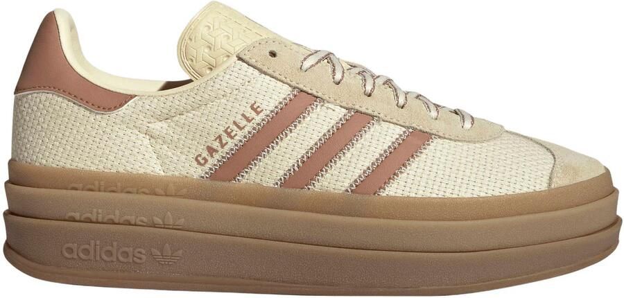 Adidas Originals Gazelle Bold sneakers ecru roze