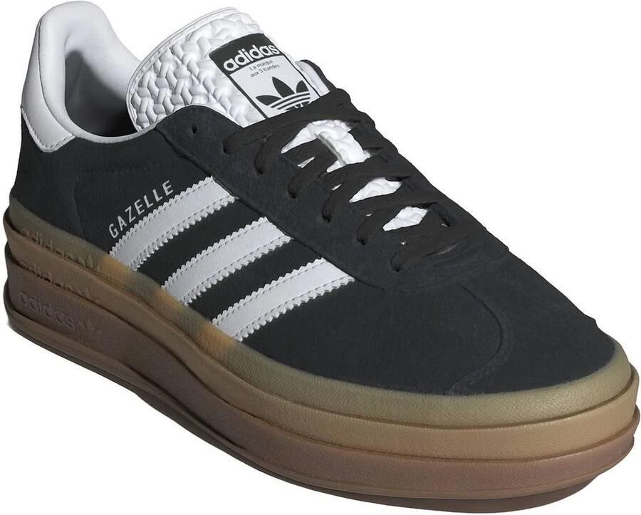Adidas Originals Gazelle Bold Dames Core Black Cloud White Cloud White- Dames Core Black Cloud White Cloud White - Foto 2