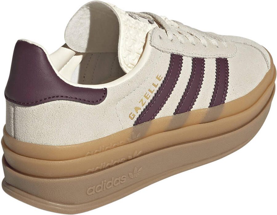 Adidas Originals Gazelle chunky leren sneakers crème donkerrood - Foto 2