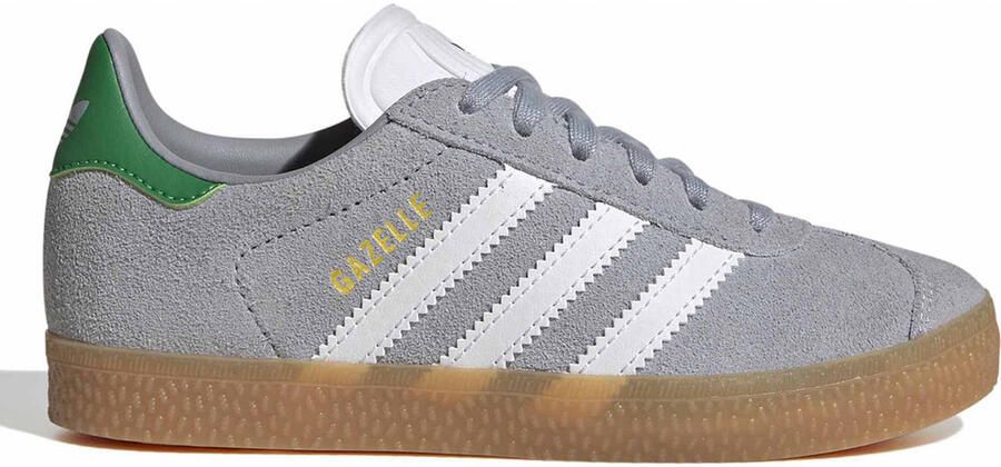 Adidas Originals Gazelle sneakers grijs wit groen