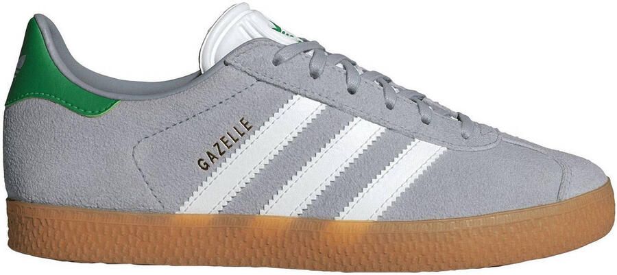 Adidas Originals Gazelle sneakers zilvergrijs groen wit - Foto 2