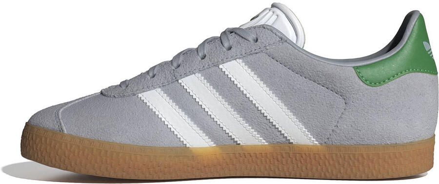 Adidas Originals Gazelle sneakers zilvergrijs groen wit - Foto 3