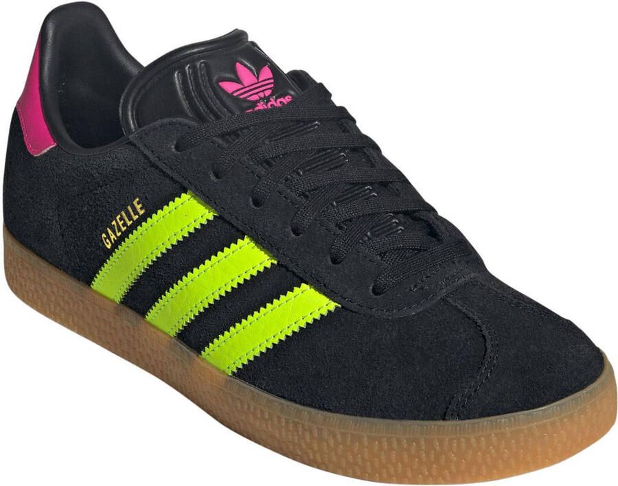 Adidas Originals Gazelle sneakers zwart geel roze