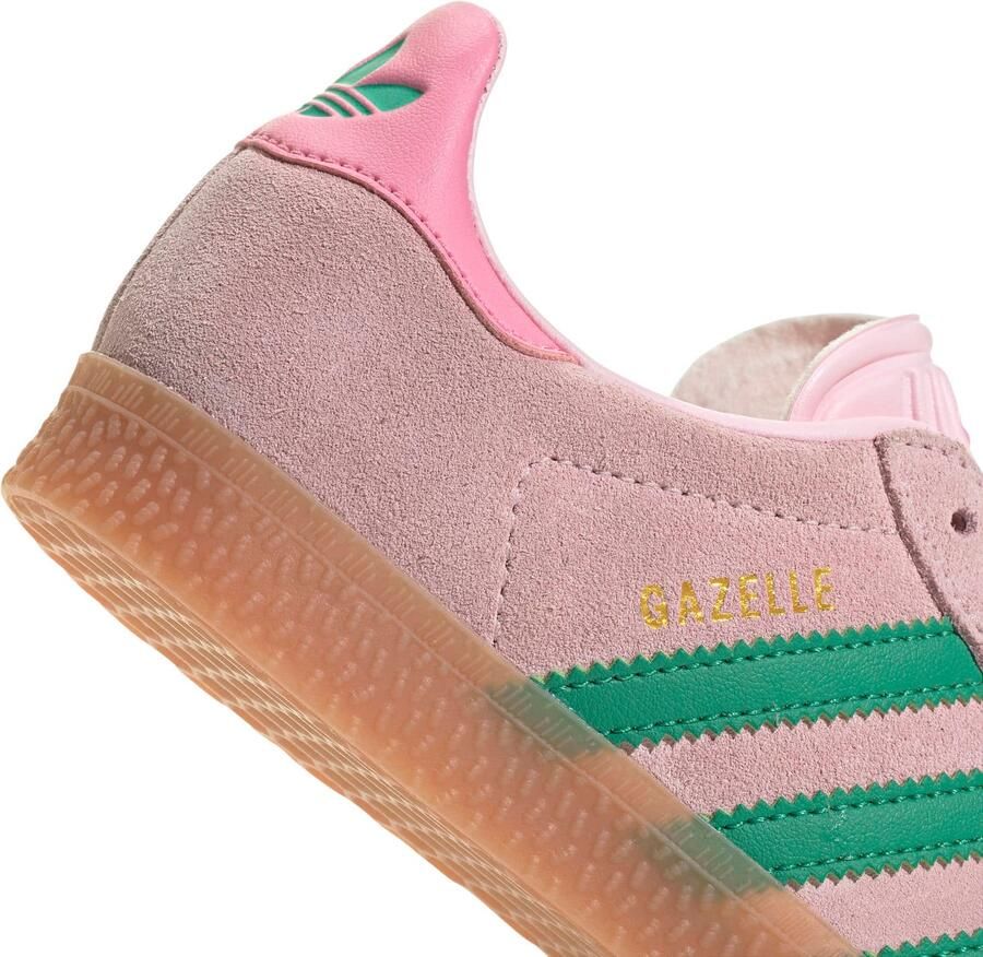 Adidas Originals Gazelle suède sneakers roze groen - Foto 2