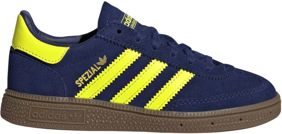 Adidas Originals Handball Spezial suède sneakers donkerblauw geel