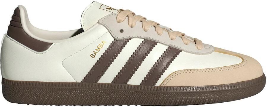 ADIDAS ORIGINALS Sneakers laag 'Samba' beige lichtbeige chocoladebruin wit