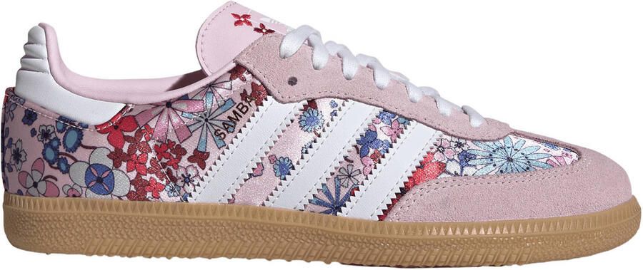 ADIDAS ORIGINALS Sneakers ' x Liberty London Samba OG' blauw rosa donkerrood wit