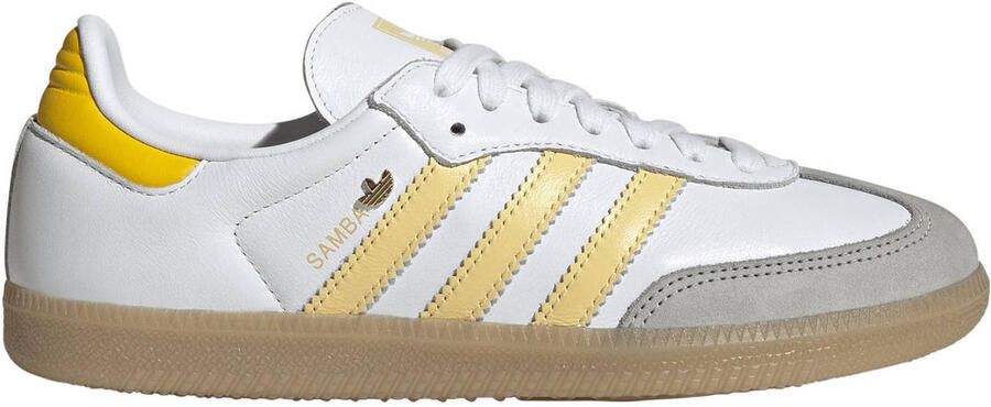 Adidas Originals Samba OG leren sneakers wit geel