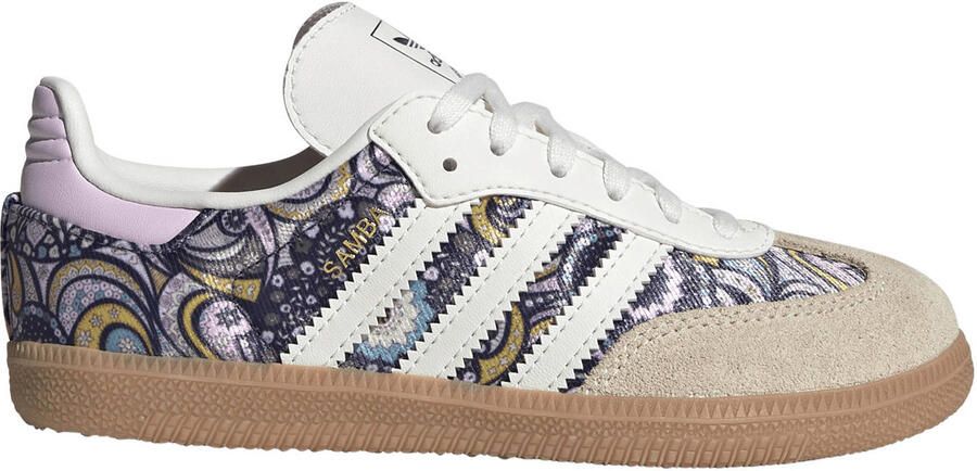 ADIDAS ORIGINALS Sneakers 'Samba x Liberty London' grijs donkerlila pastelroze wit