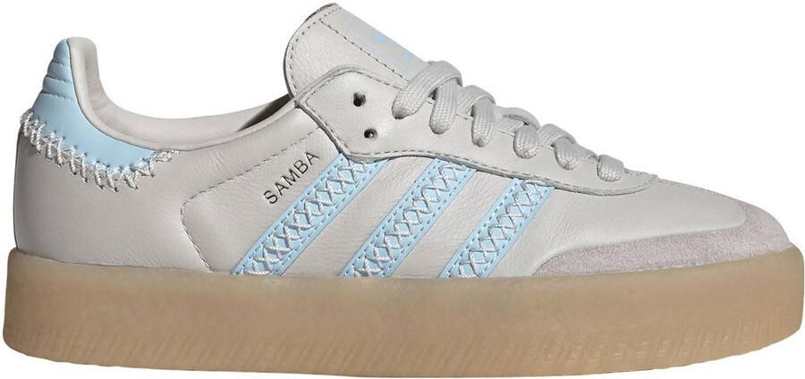 Adidas Originals Sambae sneakers grijsbruin lichtblauw