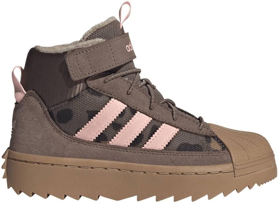 Adidas Originals Superstar sneakers bruin roze