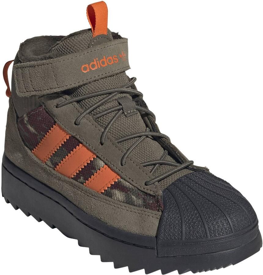 Adidas Originals Superstar Winter Trek sneakers olijfgroen oranje - Foto 2
