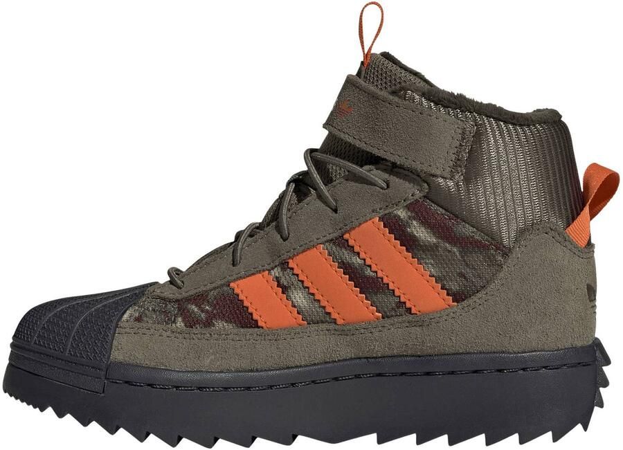 Adidas Originals Superstar Winter Trek sneakers olijfgroen oranje - Foto 3