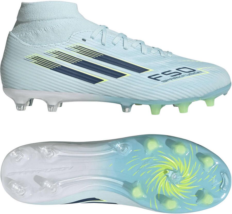 Adidas Performance F50 SPARKFUSION LEAGUE Mid Cut Firm Ground Artificial Ground Voetbalschoenen Vrouwen Dames Blauw - Foto 2