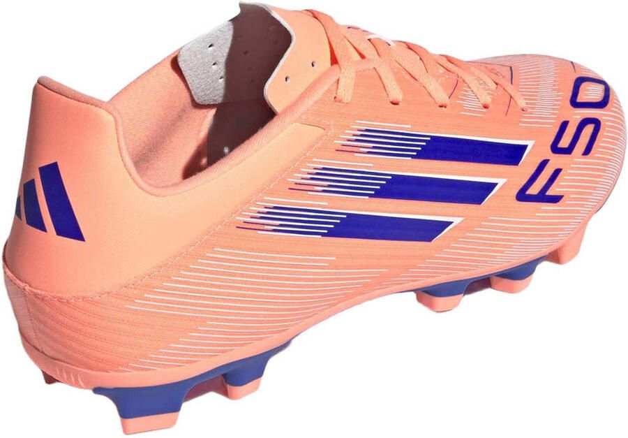 Adidas Perfor ce F50 Club FM MG Senior voetbalschoenen koraalrood wit kobaltblauw - Foto 3