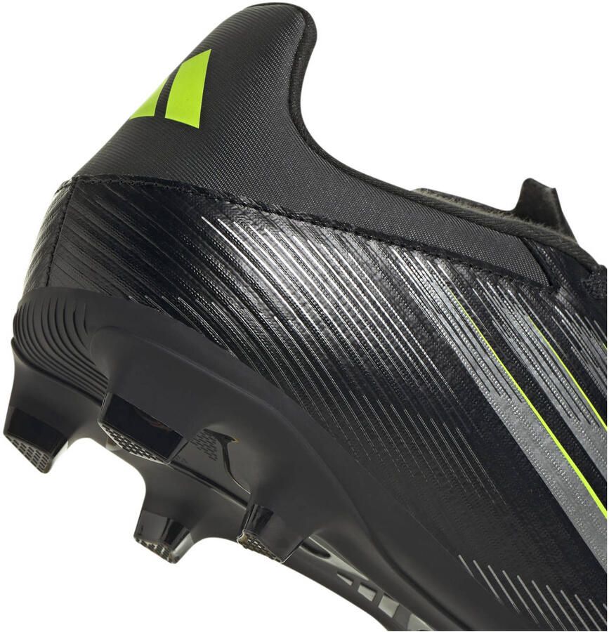 Adidas Perfor ce F50 Club FM MG senior voetbalschoenen zwart zilvergrijs geel