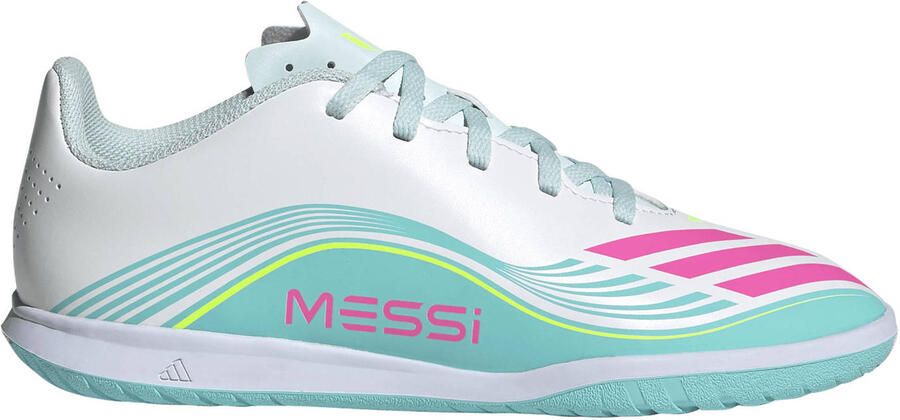 Adidas F50 Messi Club kinder zaalschoenen blauw Gymschoenen 1 3 Uitneembare zool