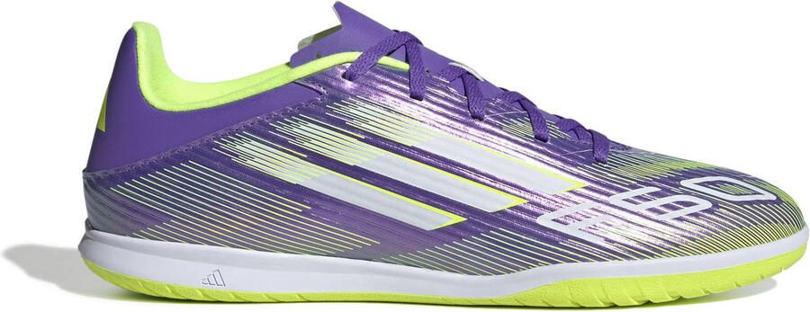 Adidas Perfor ce F50 Club IN senior voetbalschoenen paars wit geel - Foto 3