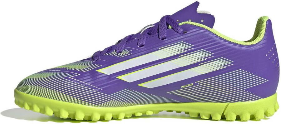 Adidas Perfor ce F50 Club junior voetbalschoenen paars geel - Foto 3