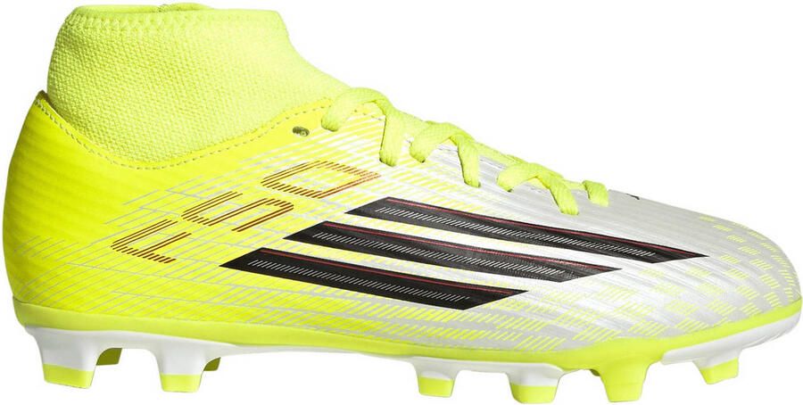 Adidas Perfor ce F50 Club Mid FG MG junior voetbalschoenen geel zwart - Foto 1