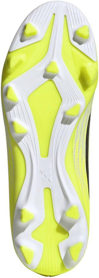 Adidas Perfor ce F50 Club Mid FG MG junior voetbalschoenen geel zwart - Foto 3