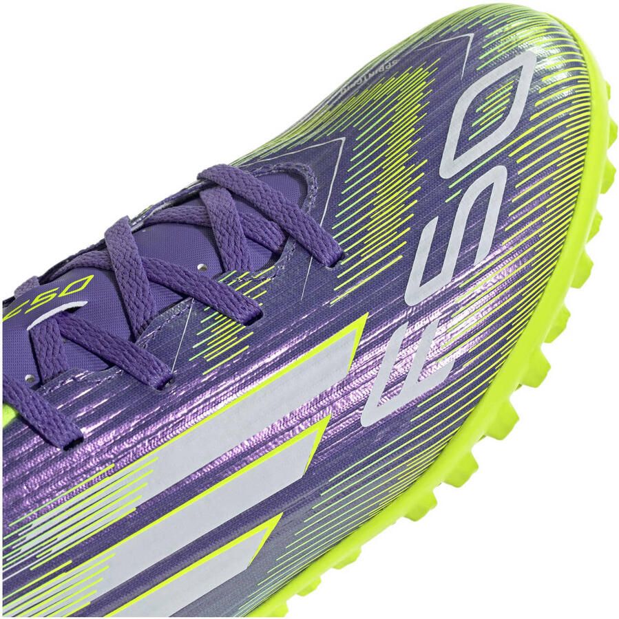 Adidas Perfor ce F50 Club TF senior voetbalschoenen paars wit geel