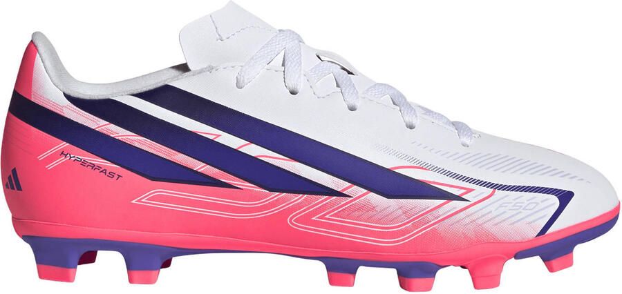 Adidas Perfor ce F50 Hyperfast Club junior imitatieleren voetbalschoenen roze paars
