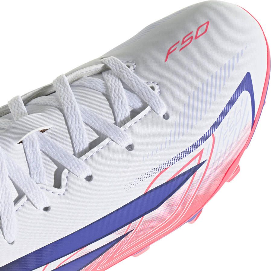 Adidas Perfor ce F50 Hyperfast Club junior imitatieleren voetbalschoenen roze paars - Foto 2