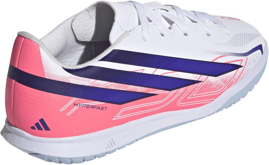 Adidas Perfor ce F50 Hyperfast Club junior imitatieleren voetbalschoenen roze paars - Foto 2