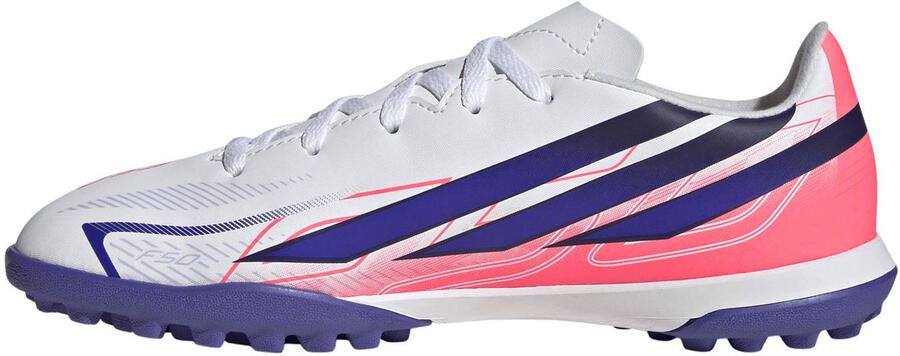Adidas Perfor ce F50 Hyperfast Club junior imitatieleren voetbalschoenen roze paars - Foto 2