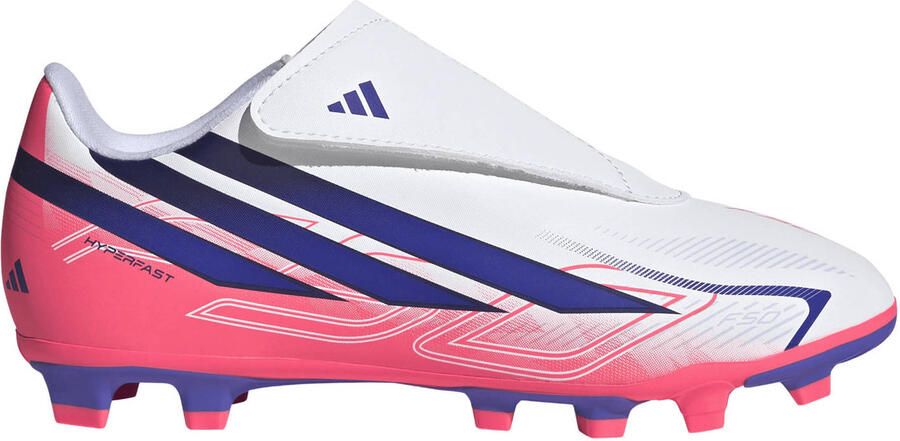 Adidas Perfor ce F50 Hyperfast Club junior imitatieleren voetbalschoenen roze paars