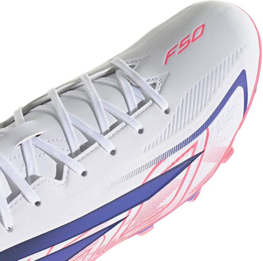 Adidas Perfor ce F50 Hyperfast Club senior imitatieleren voetbalschoenen roze paars - Foto 3