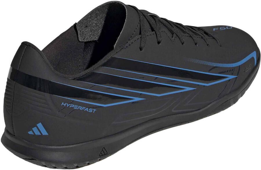 Adidas Perfor ce F50 Hyperfast Club senior voetbalschoenen zwart kobaltblauw - Foto 3
