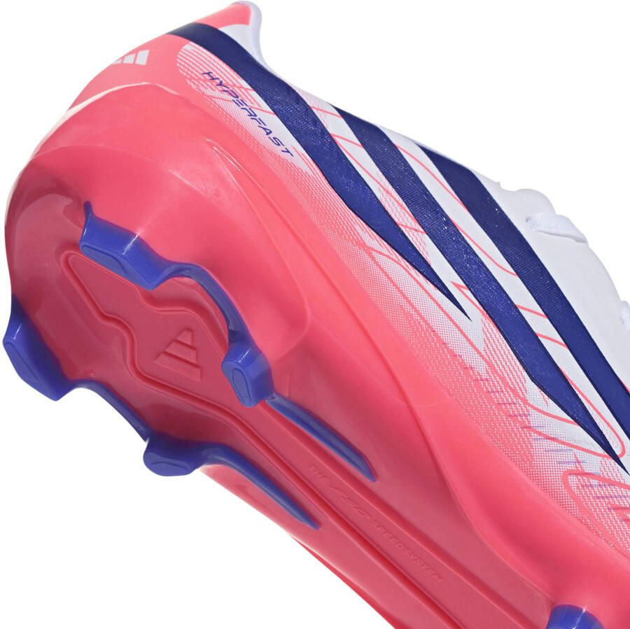 Adidas Perfor ce F50 Hyperfast League junior imitatieleren voetbalschoenen roze paars - Foto 2