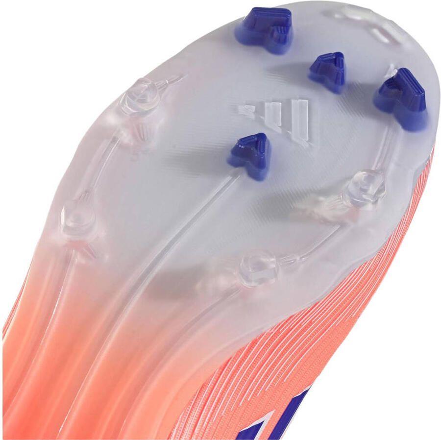Adidas Perfor ce F50 League FG MG Senior voetbalschoenen koraalrood wit kobaltblauw