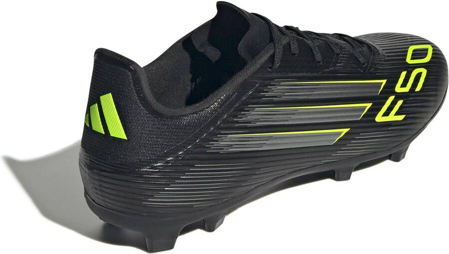 Adidas Perfor ce F50 League FG MG senior voetbalschoenen zwart zilvergrijs geel - Foto 2