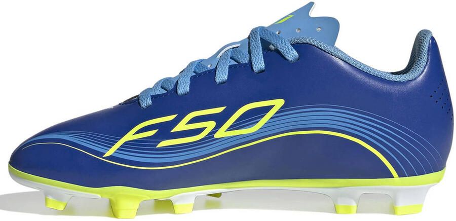 Adidas Perfor ce F50 Messi Club FG JG junior voetbalschoenen kobaltblauw geel - Foto 3
