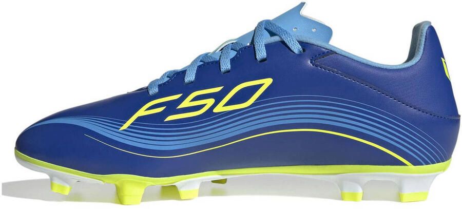 Adidas Perfor ce F50 senior zaalvoetbalschoenen kobaltblauw geel - Foto 3
