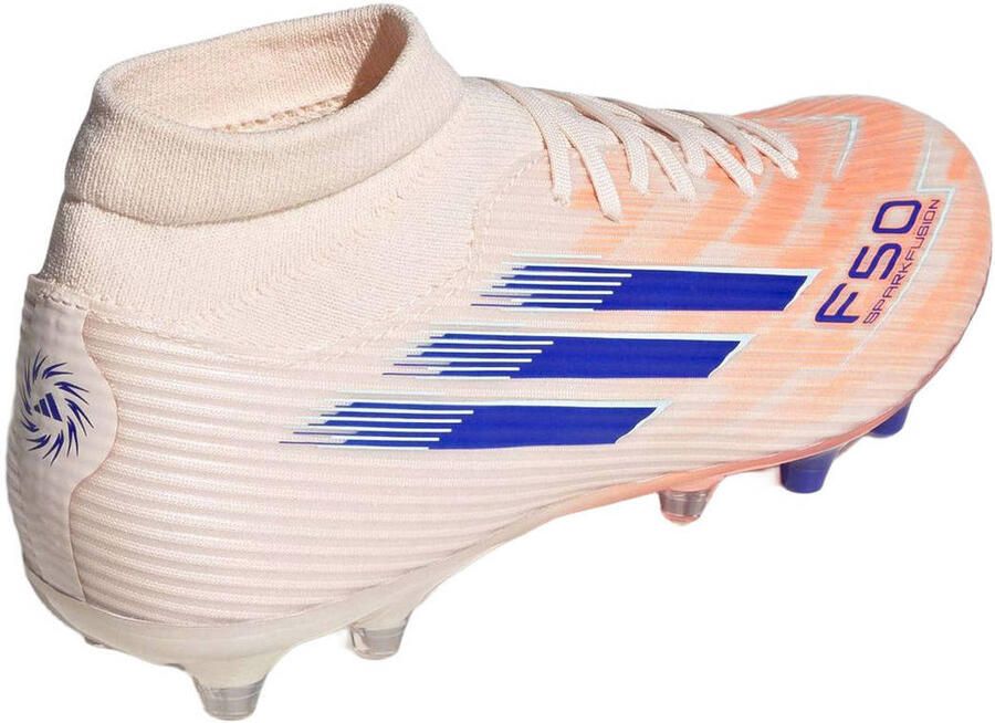 Adidas Performance F50 Sparkfusion League FG AG dames voetbalschoenen licht koraalrood wit kobaltblauw