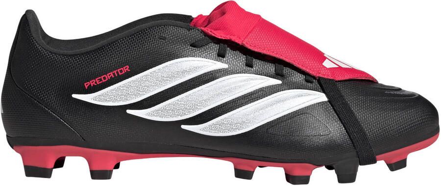 Adidas Perfor ce Predator Club Fold-Over Tongue Firm Ground Multi Ground Voetbalschoenen Unisex Zwart