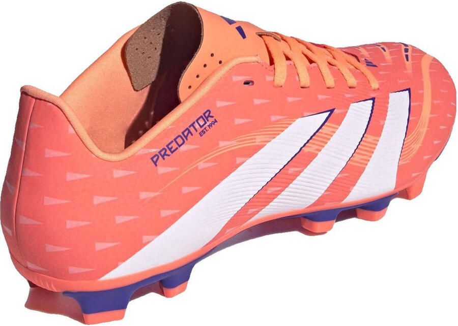 Adidas Perfor ce Predator Club FG MG Senior voetbalschoenen koraalrood wit kobaltblauw - Foto 3