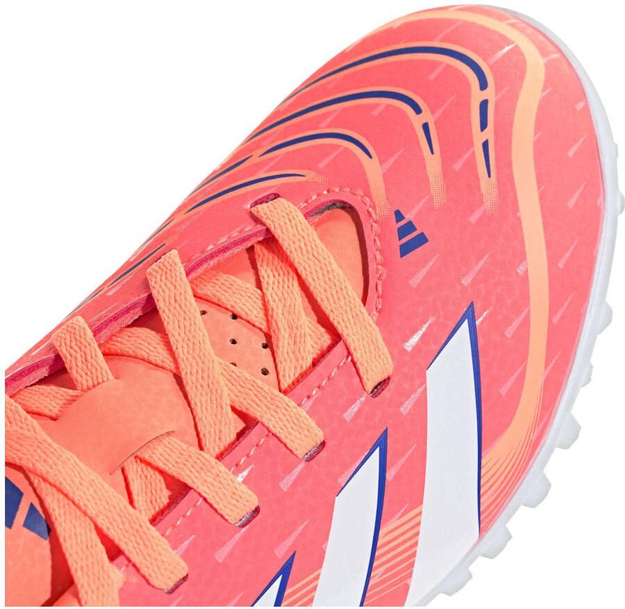 Adidas Perfor ce Predator Club junior voetbalshcoenen koraalrood wit kobaltblauw - Foto 3
