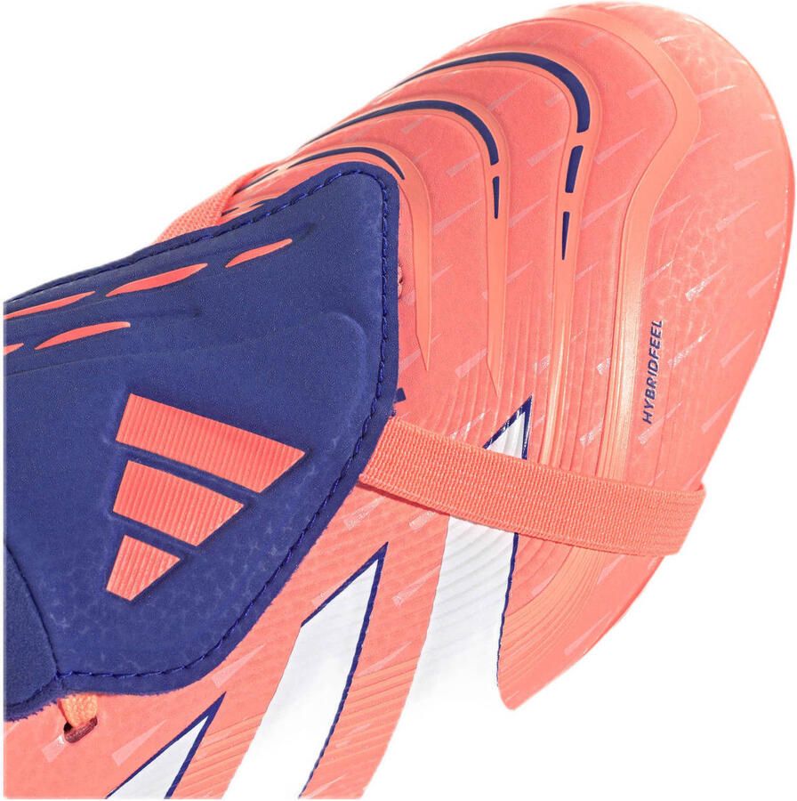 Adidas Perfor ce Predator Leaque FT junior voetbalschoenen koraalrood wit kobaltblauw