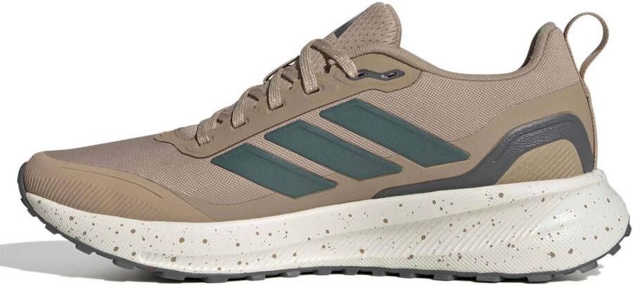 Adidas Performance Runfalcon 5 hardloopschoenen lichtbruin groen grijs - Foto 3
