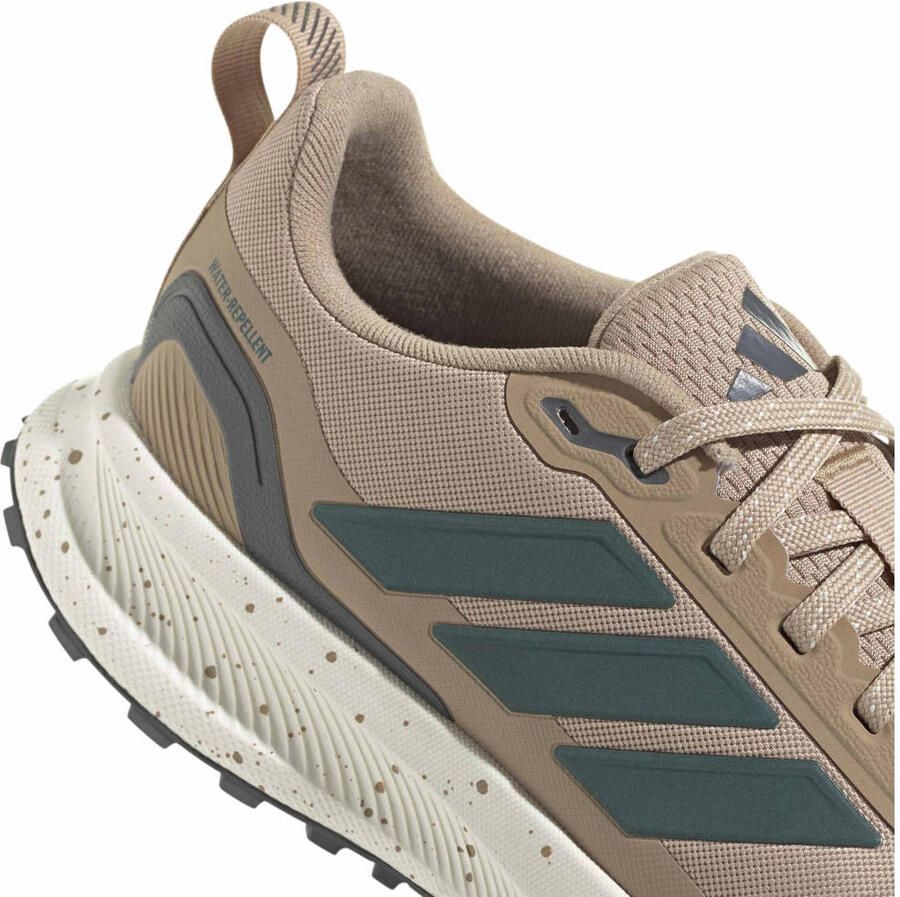 Adidas Performance Runfalcon 5 hardloopschoenen lichtbruin groen grijs