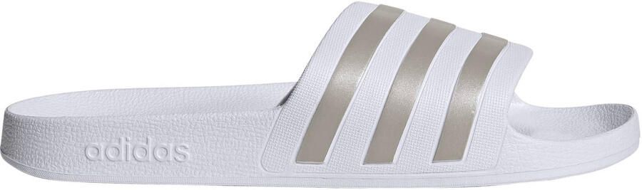 Adidas adilette Slippers en Sandalen Wit 2 3 Mesh Synthetisch