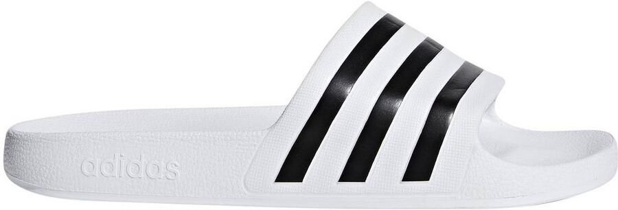 Adidas adilette Slippers en Sandalen Wit 2 3 Mesh Synthetisch