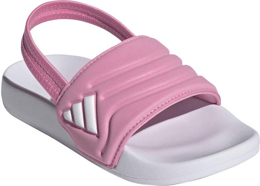 Adidas Sportswear Adilette Estrap 2.0 badslippers met hielbandje roze wit - Foto 2
